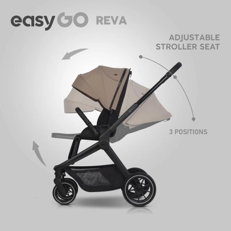 EasyGo Reva Golden Beige wózek 2w1 wielofunkcyjny